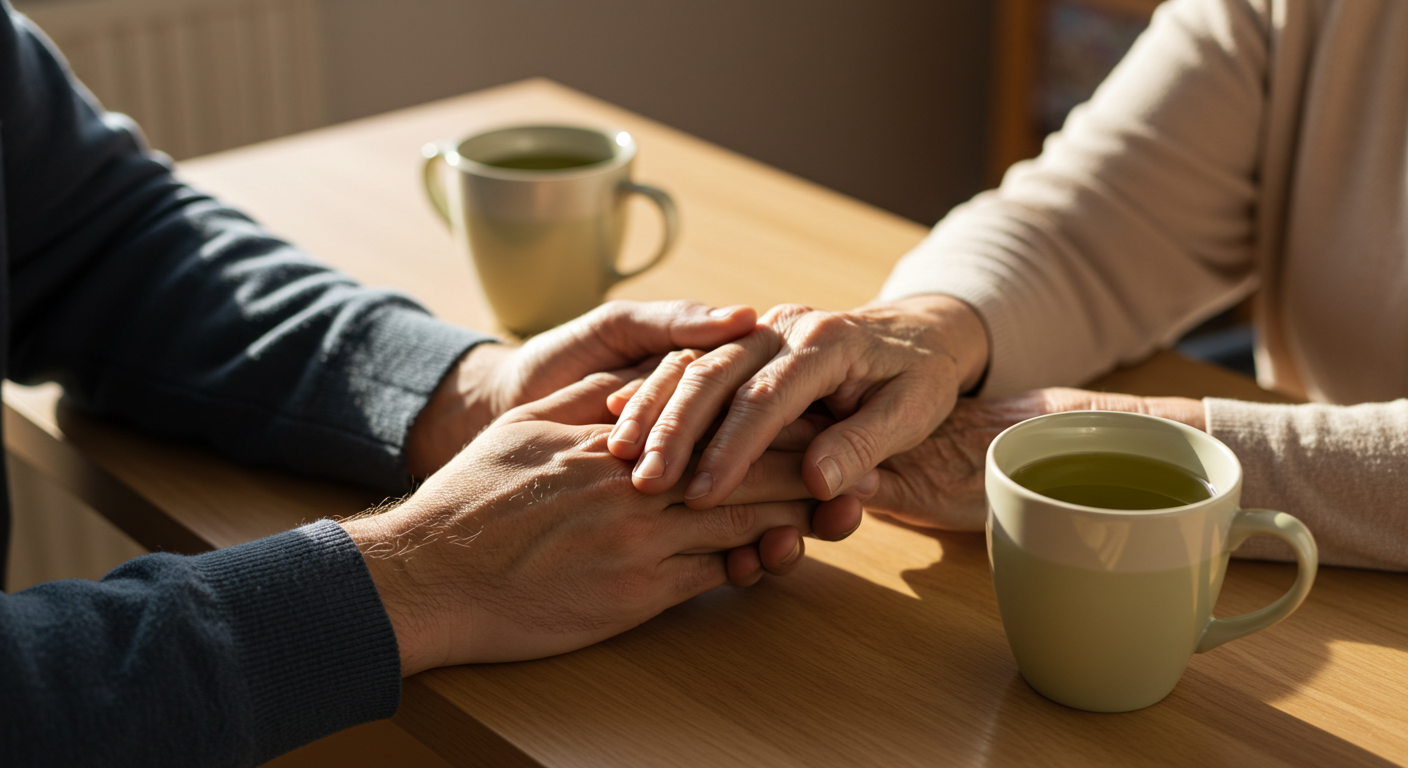 親への最後の愛情と感謝を伝えるイメージ画像